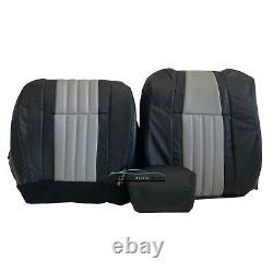 03 Ford F150 Harley-Davidson front driver COMPLETE set seat cover 2 tone Black