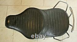 1979 HARLEY DAVIDSON Shovelhead Black Motorcycle Dual Seat with Grab Rails