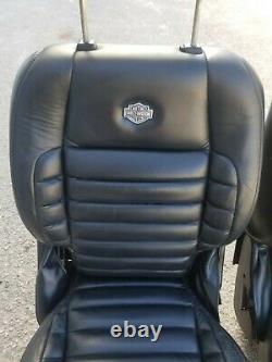 1997-2003 Ford F-150 F150 Crew Cab Harley Davidson Black Rear Bucket Seat Set