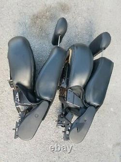 1997-2003 Ford F-150 F150 Crew Cab Harley Davidson Black Rear Bucket Seat Set