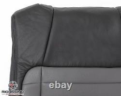 2002 F150 Harley Davidson-Driver Lean Back Leather Seat Cover 2-Tone Black/Gray