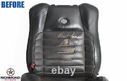 2002 F150 Harley Davidson-Driver Lean Back Leather Seat Cover 2-Tone Black/Gray