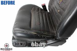 2002 F150 Harley Davidson-Passenger Bottom Leather Seat Cover 2-Tone Black/Gray