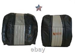 2003 Ford F150 Harley Davidson Driver Lean Back Seat Cover 2 tone Black/Gray
