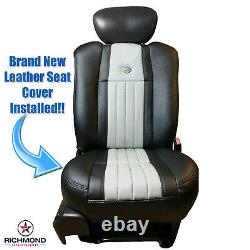 2003 Ford F150 Harley-Davidson- Driver Side Bottom Leather Seat Cover Black/Gray