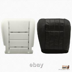 2005 -2007 Ford F250 Harley Davidson Driver Bottom Leather Seat Cover + Foam BLK