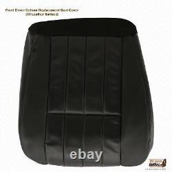 2005 -2007 Ford F250 Harley Davidson Driver Bottom Leather Seat Cover + Foam BLK