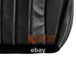 2006 2007 Ford F250 Harley Davidson Driver Bottom Leather Seat Cover BLACK
