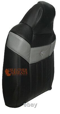 2006 2007 Ford F350 Harley Davidson Driver Lean Back Leather Seat Cover BLACK