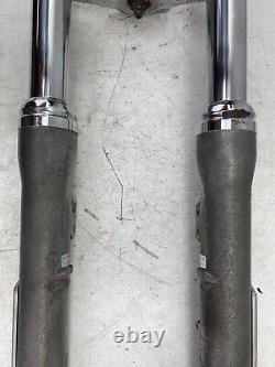 2007 Harley Davidson Dyna FRONT FORKS TRIPLE CLAMPS SUSPENSION 49mm OEM HD