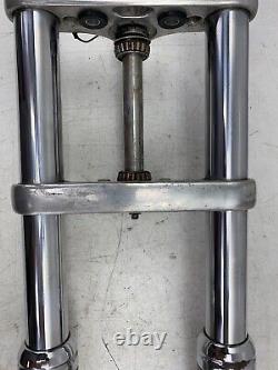 2007 Harley Davidson Dyna FRONT FORKS TRIPLE CLAMPS SUSPENSION 49mm OEM HD