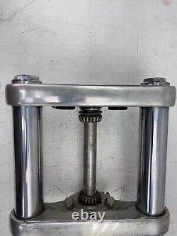 2007 Harley Davidson Dyna FRONT FORKS TRIPLE CLAMPS SUSPENSION 49mm OEM HD