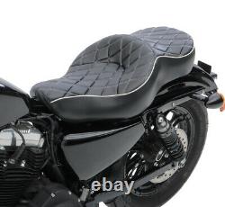 2-Up Seat for Harley Davidson Sportster 04-20 Driver Passenger Craftride DB1