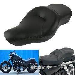 2-Up Seat for Harley Davidson Sportster Low XL883L 04-13 Driver Passenger Pad