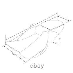 2-Up Seat for Harley Davidson Street Glide Special 15-23 SD4 black red