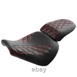 2-Up Seat for Harley Fat Boy 18-23 driver + passenger seat FS2 black