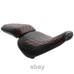 2-Up Seat for Harley Fat Boy 18-23 driver + passenger seat FS2 black