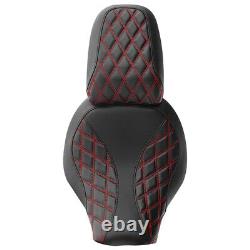 2-Up Seat for Harley Fat Boy 18-23 driver + passenger seat FS2 black