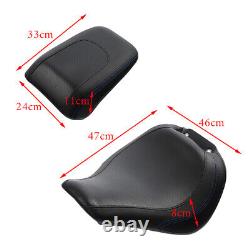 2-Up Seat for Harley Fat Boy 18-23 driver + passenger seat FS2 black