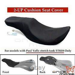 2-up Seat Cover For Harley Touring Electra Glide Paul Yaffe Stretched Gas Tank
