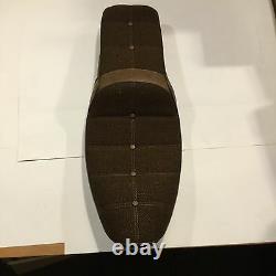 52112-80 Harley Davidson 100% Nylon Brown Fabric Custom Seat (Loc9-19/20/TS)