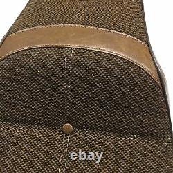 52112-80 Harley Davidson 100% Nylon Brown Fabric Custom Seat (Loc9-19/20/TS)