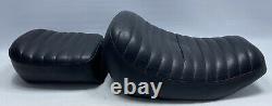 82-94 Harley Davidson Fxr Seat Fxrp Fxrt Fxrd 2pc Black 2 Piece Red Stitching