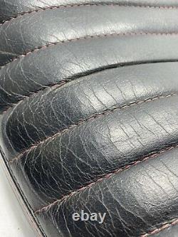 82-94 Harley Davidson Fxr Seat Fxrp Fxrt Fxrd 2pc Black 2 Piece Red Stitching