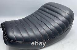 82-94 Harley Davidson Fxr Seat Fxrp Fxrt Fxrd 2pc Black 2 Piece Red Stitching