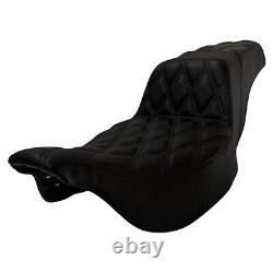 All Black Motorema Factory Custom Step Up Seat for Harley Davidson Touring 09-Up