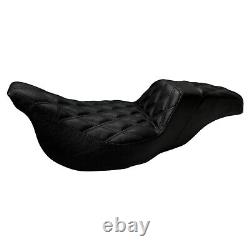 All Black Motorema Factory Custom Step Up Seat for Harley Davidson Touring 09-Up