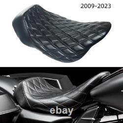 Black Driver Seat For Harley Davidson Touring Road King Street Road Glide 09-23