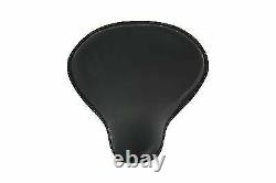 Black Leather Velo Racer Solo Seat for Harley Davidson by V-Twin