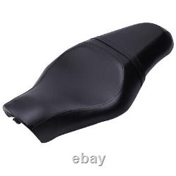 Black Two-Up Passenger Driver Seat For Harley Davidson Sportster XR1200X 2011-12