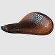 Brown Crocodile Leather Driver Seat Cushion For Harley Davidson Sportster