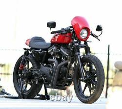 Burly Brand Black Snappy Solo Seat Tail Section Harley Sportster XL Café Racer
