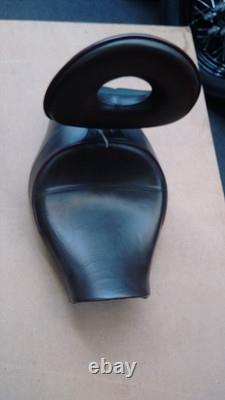 Corbin Brown Solo Seat Harley-Davidson with Removable Back Rest, Seat Lock & Key