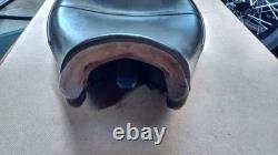 Corbin Brown Solo Seat Harley-Davidson with Removable Back Rest, Seat Lock & Key