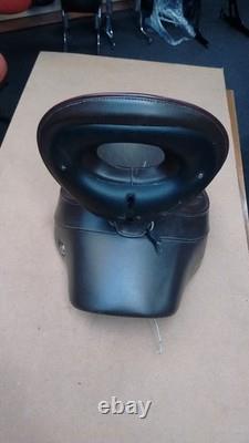 Corbin Brown Solo Seat Harley-Davidson with Removable Back Rest, Seat Lock & Key