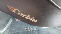 Corbin Brown Solo Seat Harley-Davidson with Removable Back Rest, Seat Lock & Key