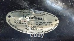 Corbin Brown Solo Seat Harley-Davidson with Removable Back Rest, Seat Lock & Key