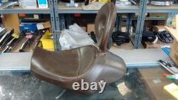 Corbin Brown Solo Seat Harley-Davidson with Removable Back Rest, Seat Lock & Key