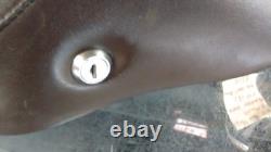 Corbin Brown Solo Seat Harley-Davidson with Removable Back Rest, Seat Lock & Key