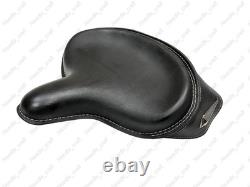 Corbin Police Style Solo Black Seat with Spears for 1929-1984 Harley Davidson