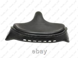 Corbin Police Style Solo Black Seat with Spears for 1929-1984 Harley Davidson