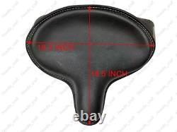 Corbin Police Style Solo Black Seat with Spears for 1929-1984 Harley Davidson