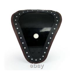 Danaborg Racestyle Solo Seat, Leather, Dark Brown, for Harley-Davidson