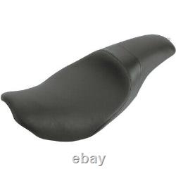 Danny Gray Short Hop 2-Up XL Plain Smooth Low Profile Seat Harley Touring 08-20