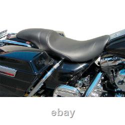 Danny Gray Short Hop 2-Up XL Smooth Low Profile Seat Harley Road King 97-07