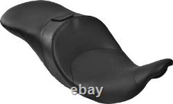 Danny Gray TourIST 2-Up Tall Seat Black Leather for Harley 08-18 FLH/T